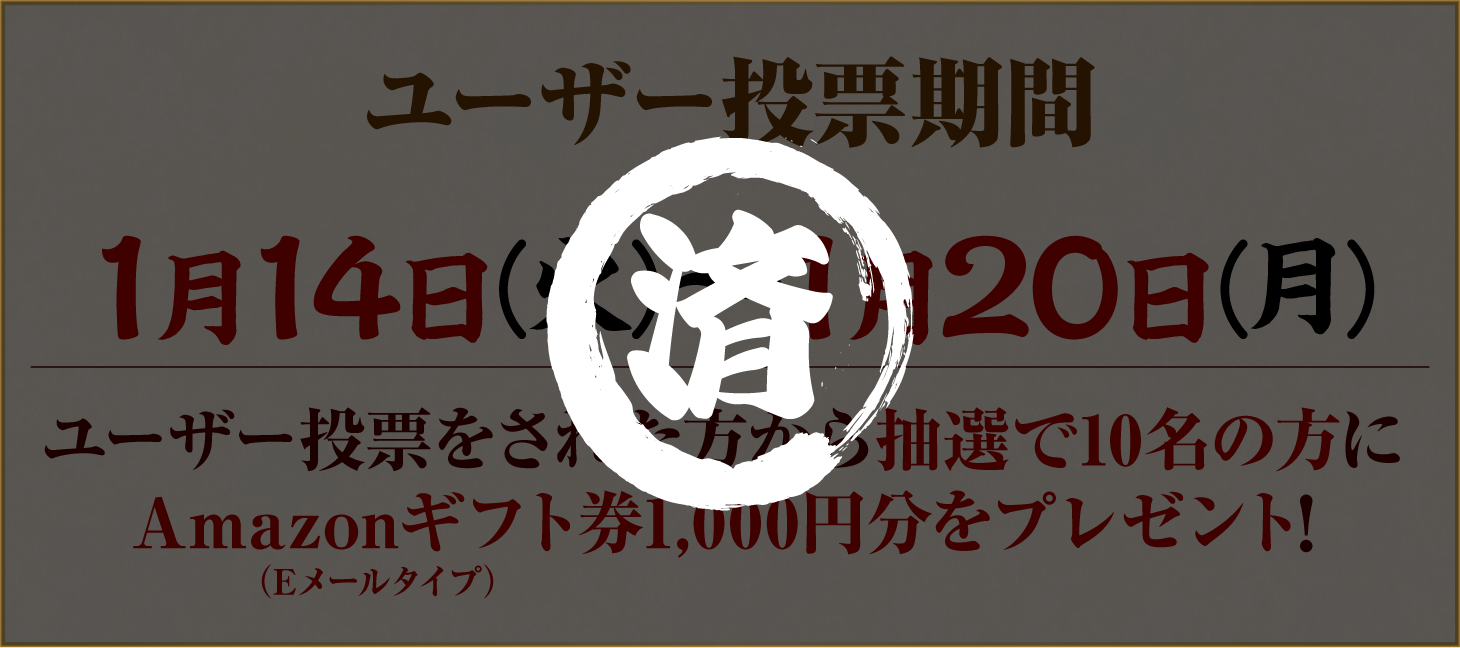 ユーザー投票期間
